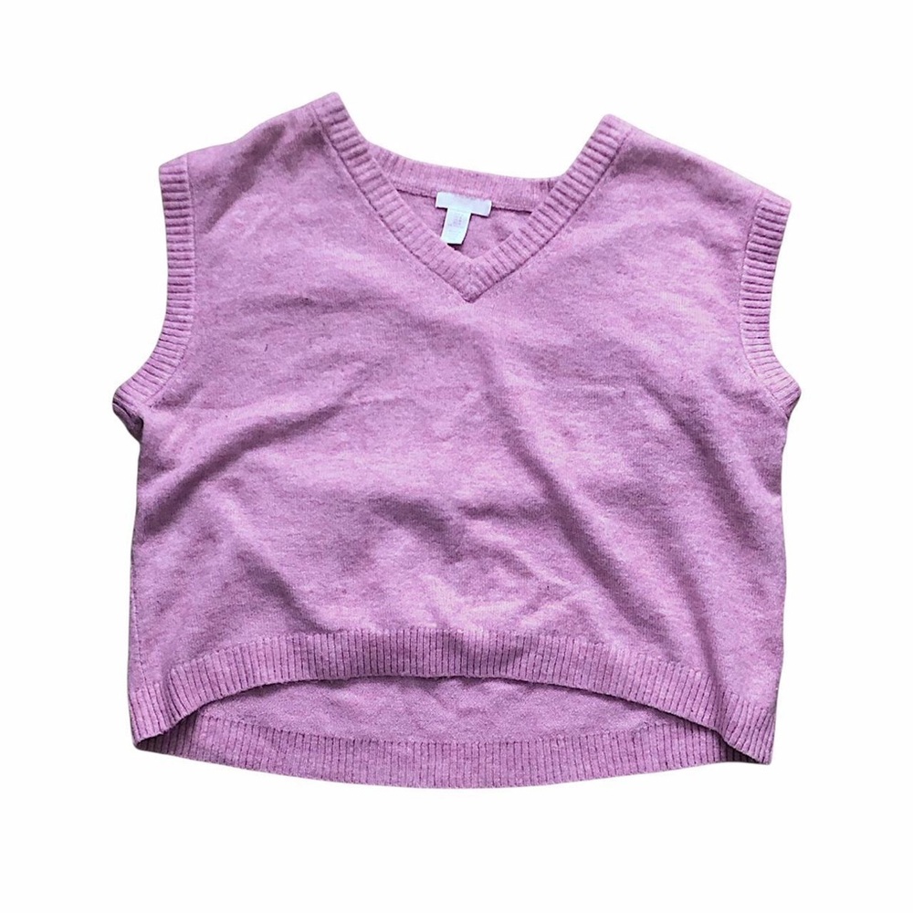 H&M lilac knit vest